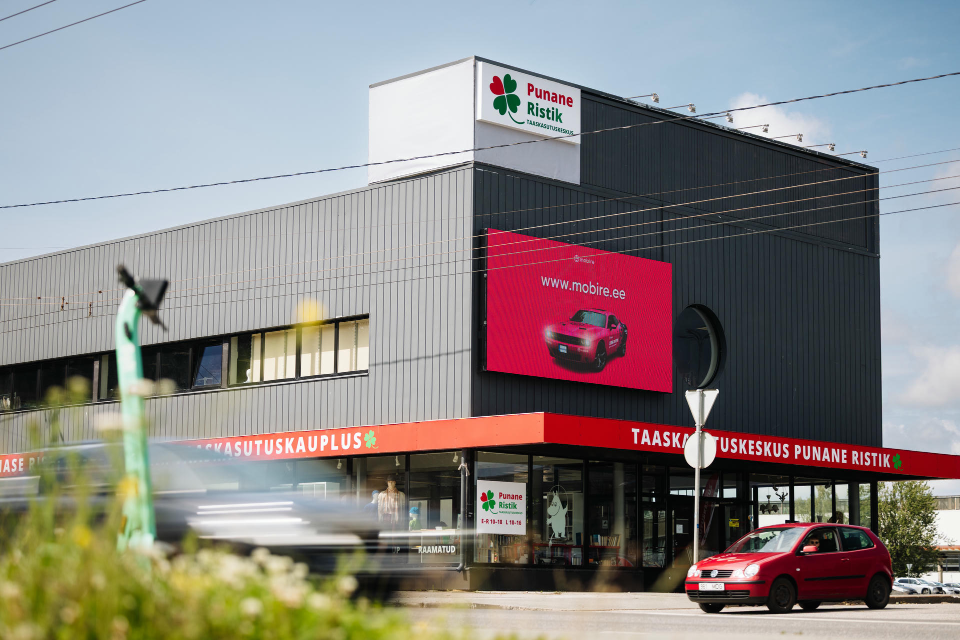 Mustamäe tee reklaminis LED ekranas Taline